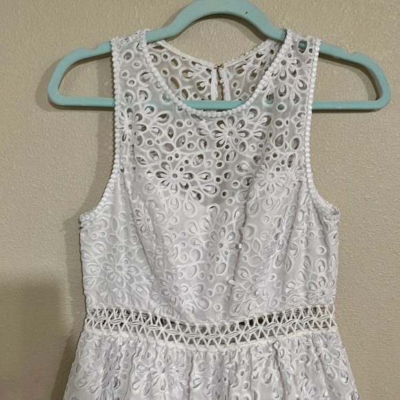 Lily Pulitzer white summer dress beach vacation resort cocktail sauce 2 - Picture 2 of 7